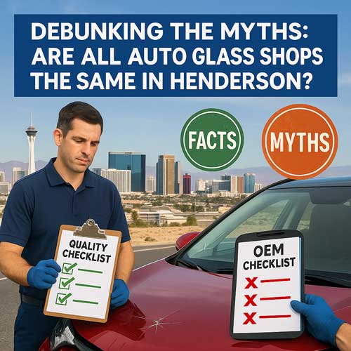 Debunking the Myths: Are All Auto Glass Shops the Same in Henderson?