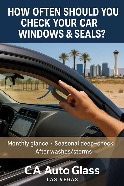 How Often Should You Check Your Car Windows and Windshield Seals?