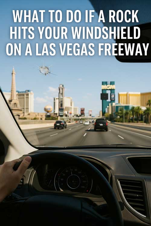 What to Do If a Rock Hits Your Windshield on a Las Vegas Freeway