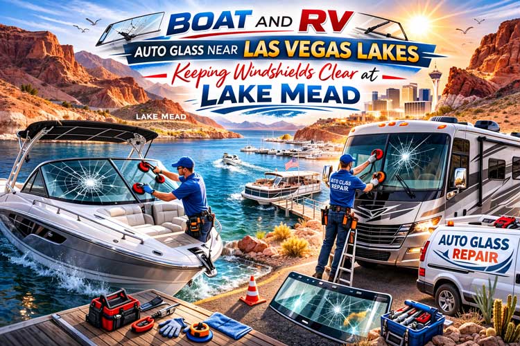 Boat and RV Auto Glass Near Las Vegas Lakes