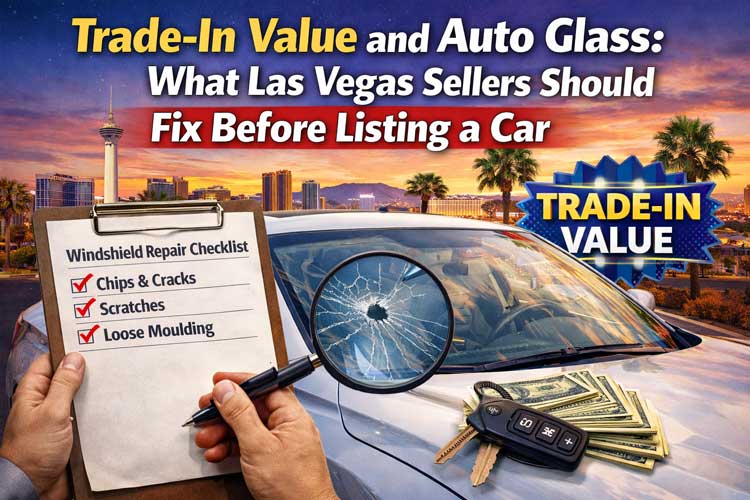 Trade-In Value and Auto Glass: What Las Vegas Sellers Should Fix Before Listing a Car
