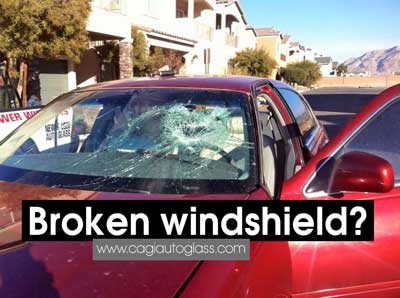 broken windshield repair las vegas