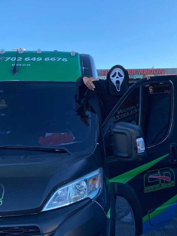 Vehicle glass replacement at Las Vegas auto glass shop