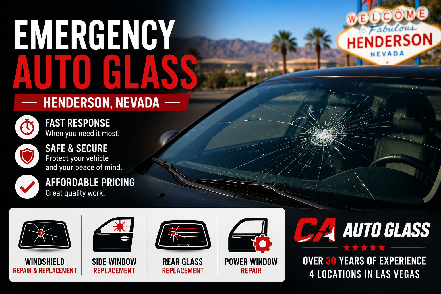 Emergency Auto Glass Henderson Nevada